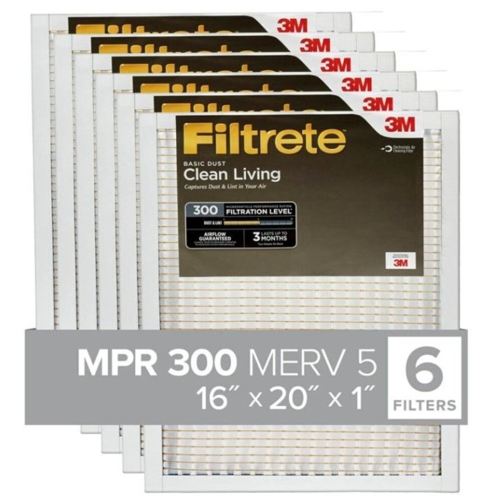 Filtrete 16 x 20 x 1 Air Filter 6 Pack - Unused